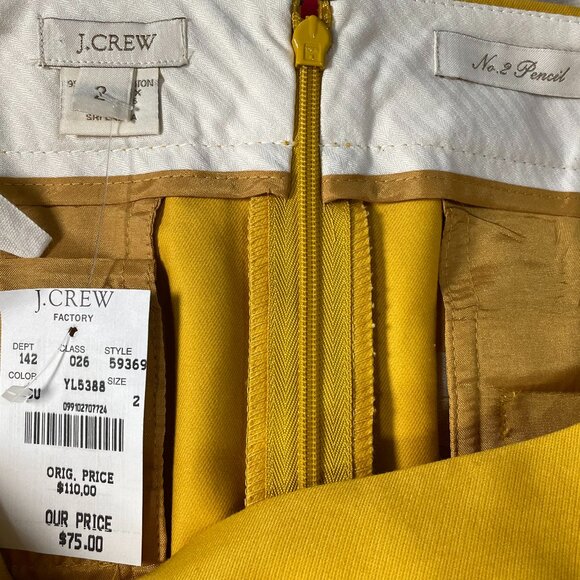 👗👗J. Crew Pencil Skirt-Sz 2 - Picture 3 of 5